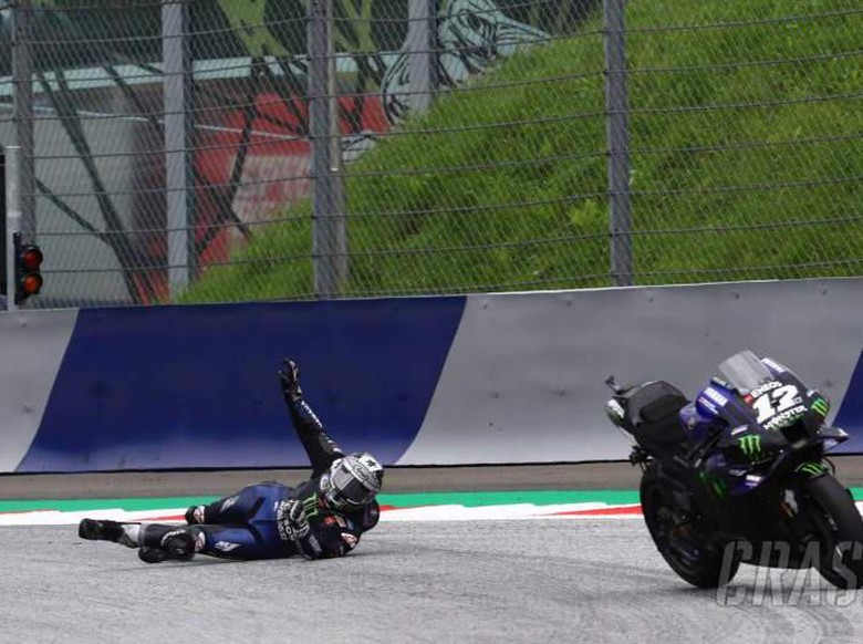 Kecelakaan Maverick Vinales: Komponen Rem Motornya Ada yang Rontok