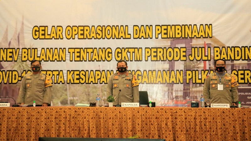 Polda Sumbar Gelar Operasional Bulanan, Bahas Covid-19 dan Pilkada